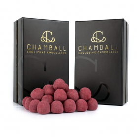 Chamball Royal - Bombones de chocolate belga y frambuesa