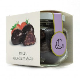 Fresas Deshidratadas Cubiertas de Chocolate Negro - Delicia Gourmet