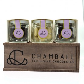 3 Frascos Bombones Chamball Fruits Selection